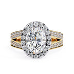Elegant Diamond Side Stone Brilliance Ring