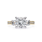 Elegant Diamond Side Stone Brilliance Ring
