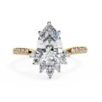 Elegant Central Stone Diamond Ring with Side Accents