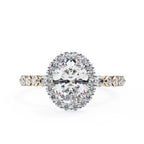 Elegant Central Stone Diamond Ring with Brilliant Side Accents