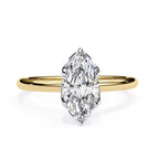 Elegant Central Stone Diamond Ring with Side Accents