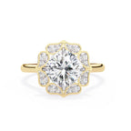 Elegant Diamond Central Stone Ring