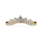 Radiant Diamond Side Stone Eternity Ring