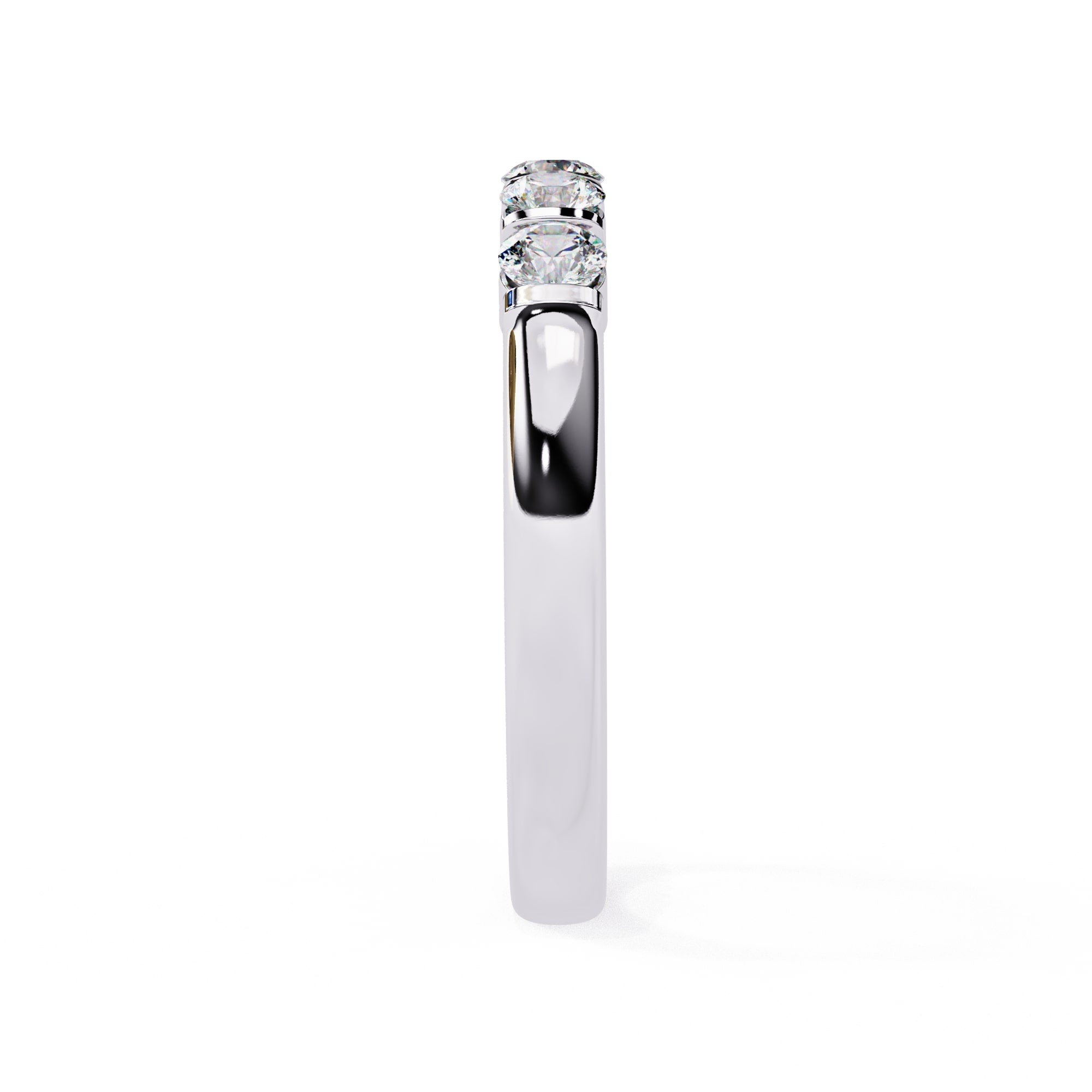 Radiant Side Stone Brilliance Ring