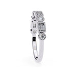 Elegant Diamond Side Stone Brilliance Ring
