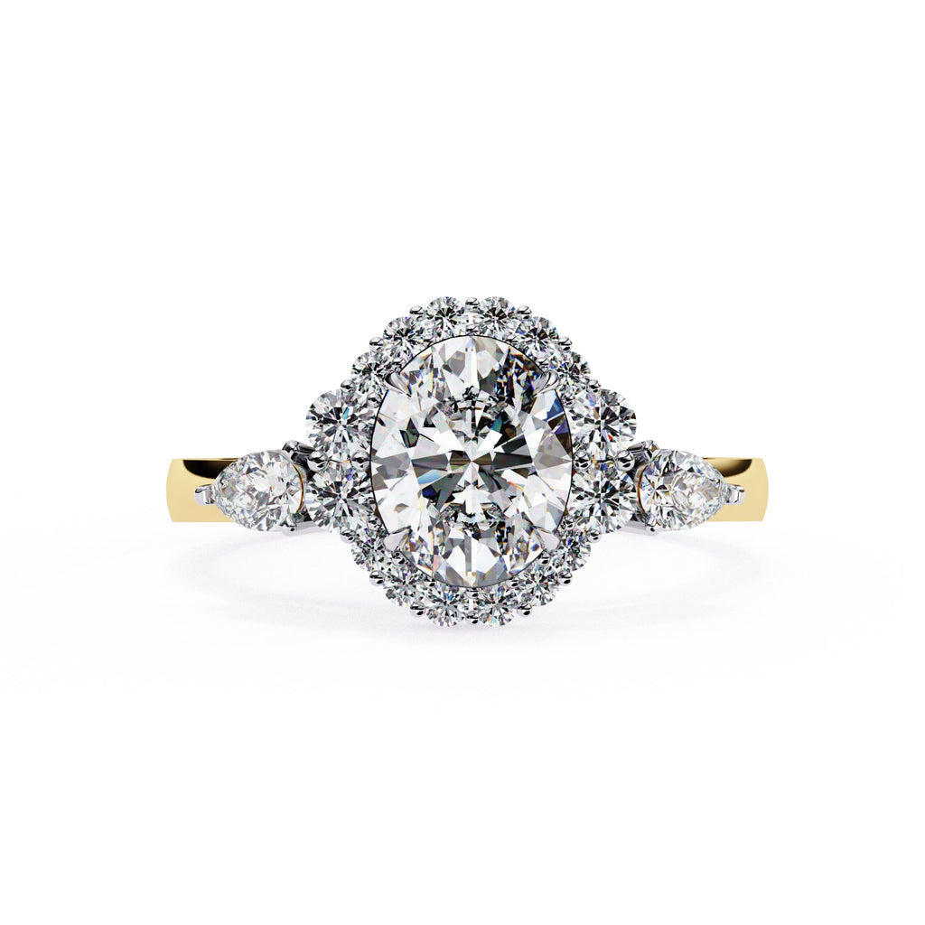 Elegant Diamond Side Stone Brilliance Ring