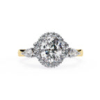 Elegant Diamond Side Stone Brilliance Ring