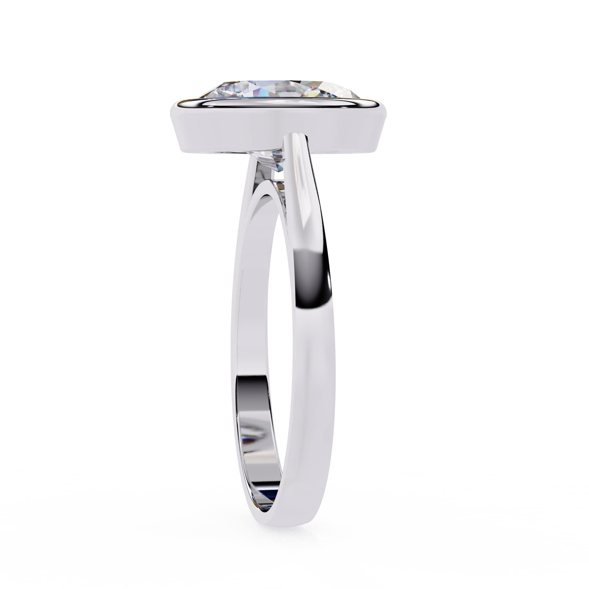 Elegant Solitaire Central Stone Ring