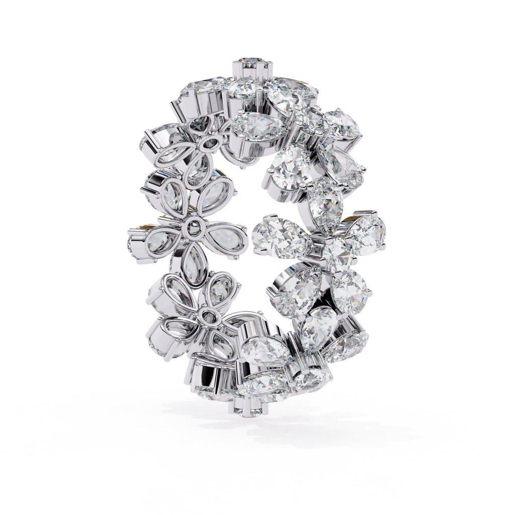 Elegant Diamond Side Stone Brilliance Ring