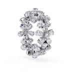 Elegant Diamond Side Stone Brilliance Ring