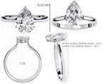 Elegant Central Stone Diamond Halo Ring