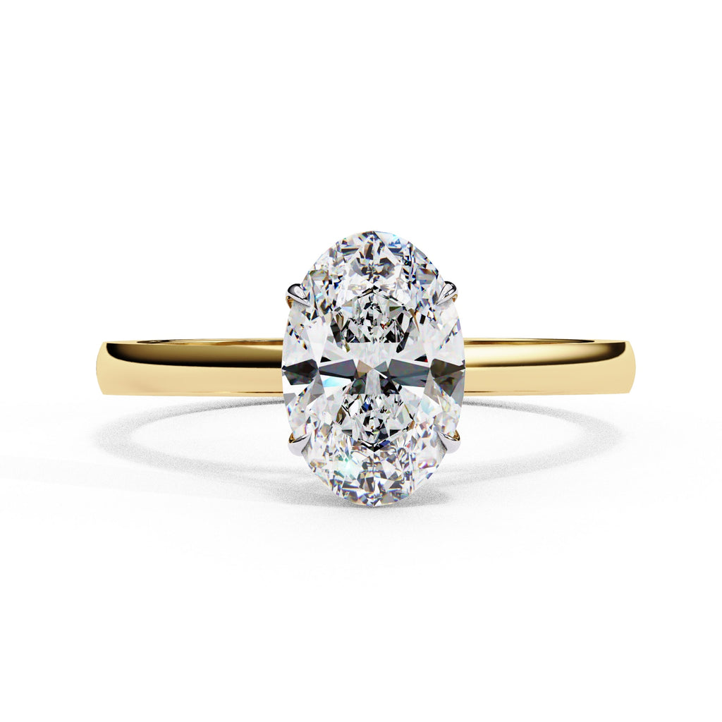 Elegant Solitaire Central Stone Ring