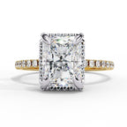 Elegant Central Stone Diamond Halo Ring