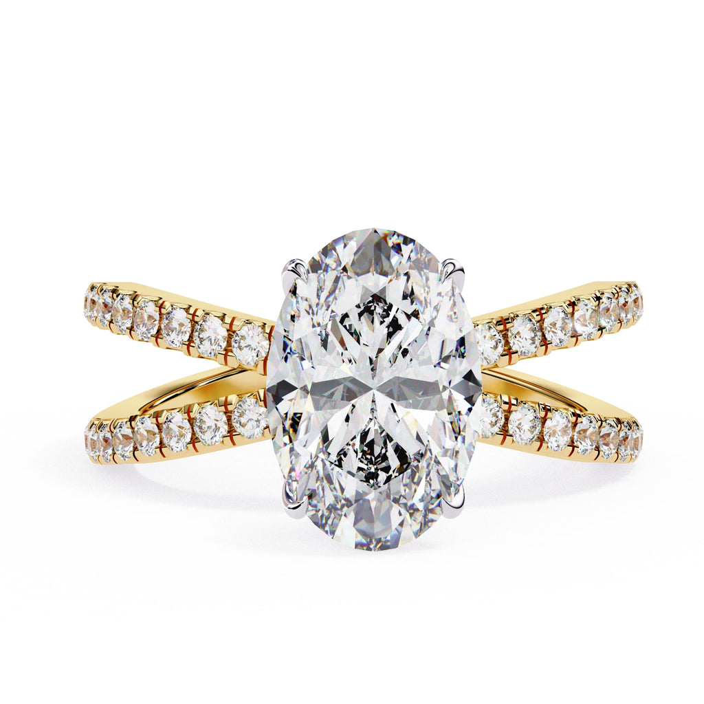 Elegant Radiance Central Stone Diamond Ring