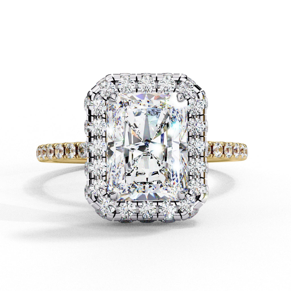 Elegant Diamond Side Stone Brilliance Ring