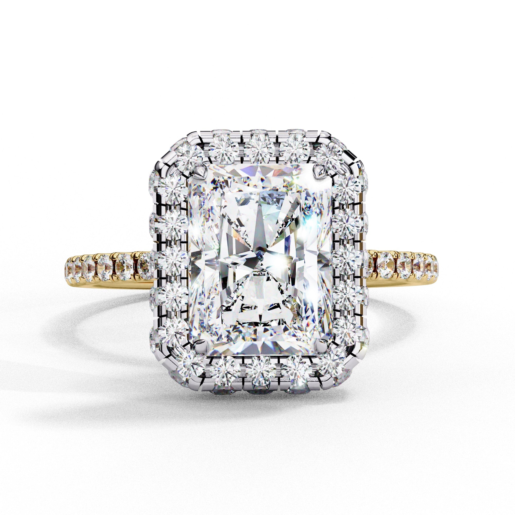 Elegant Diamond Side Stone Brilliance Ring