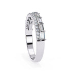 Elegant Diamond Side Stone Brilliance Ring