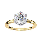 Elegant Central Stone Diamond Ring with Side Accents