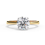 Elegant Solitaire Central Stone Ring