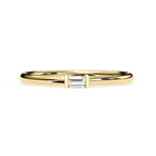 Radiant Solitaire Central Stone Ring