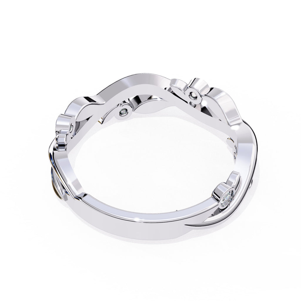 Elegant Diamond Side Stone Brilliance Ring
