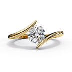 Brilliant Solitaire Diamond Engagement Ring with Timeless Central Stone Setting