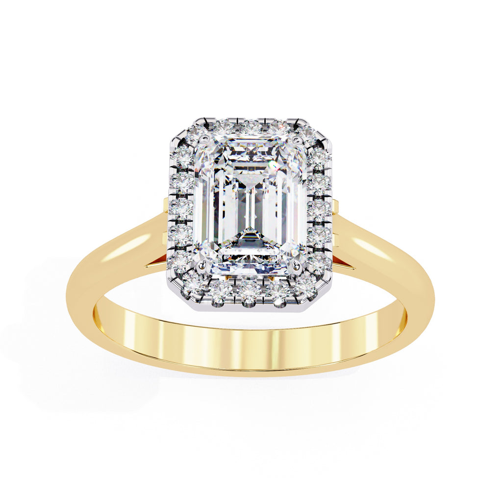 Elegant Central Stone Diamond Ring with Side Accents