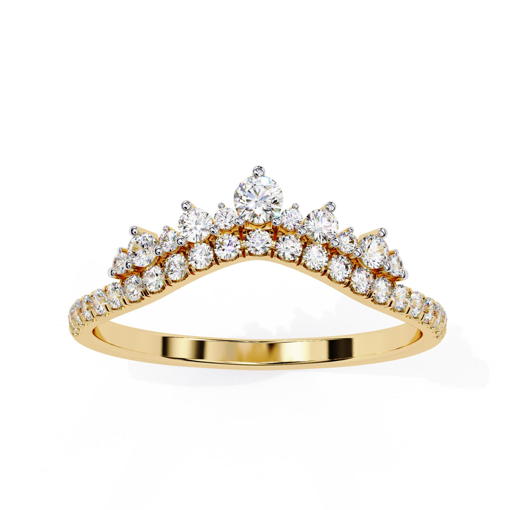 Radiant Diamond Side Stone Eternity Ring