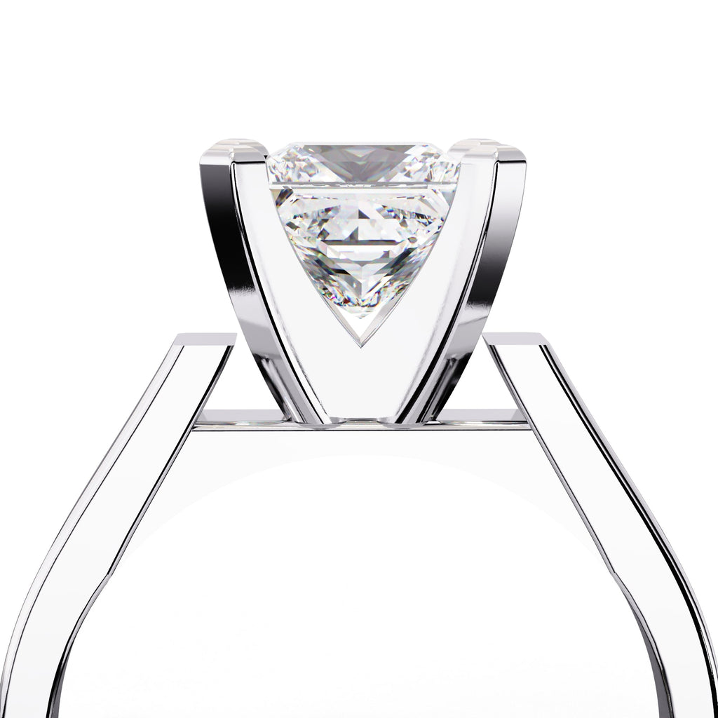 Elegant Central Stone Solitaire Ring