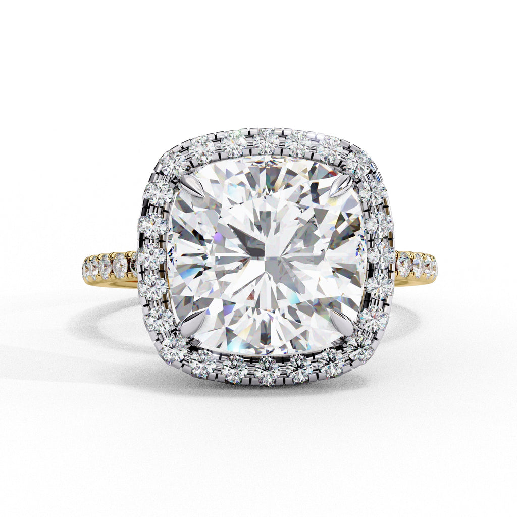 Elegant Diamond Side Stone Brilliance Ring