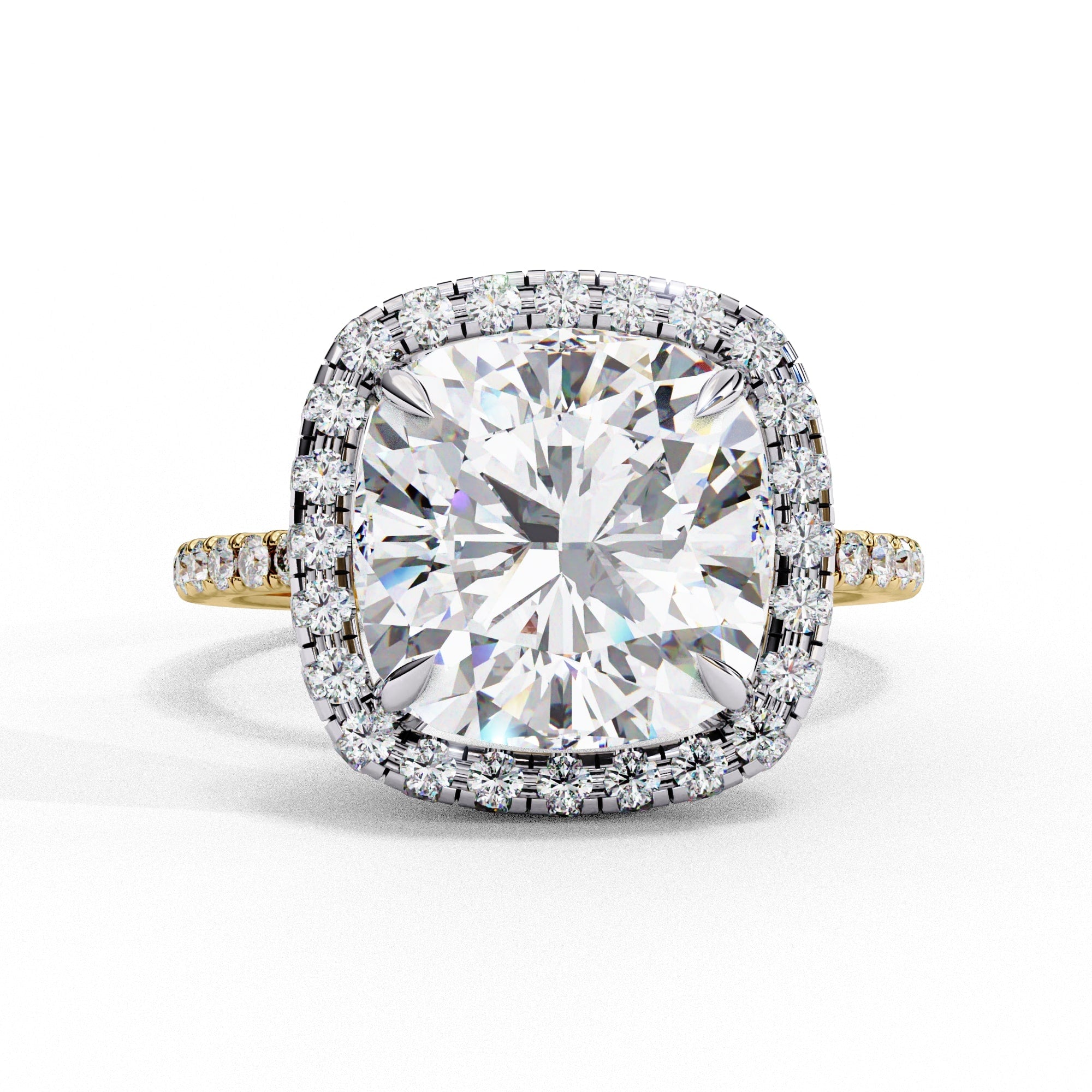 Elegant Diamond Side Stone Brilliance Ring