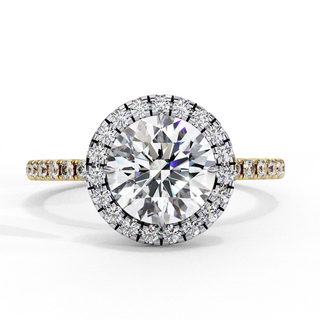 Elegant Diamond Central Stone Brilliance Ring
