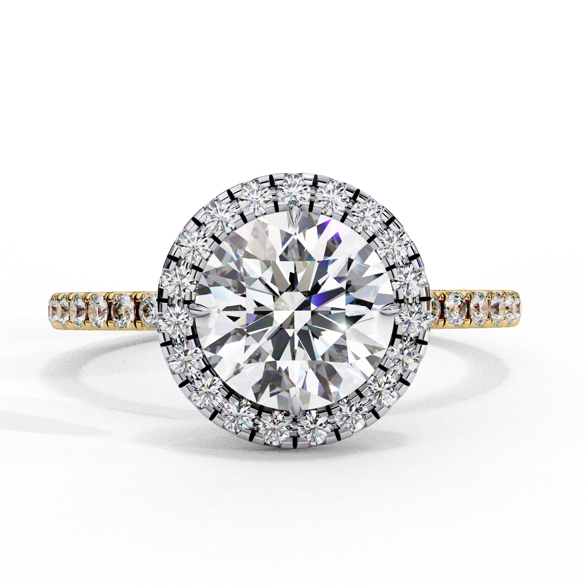 Elegant Diamond Central Stone Brilliance Ring