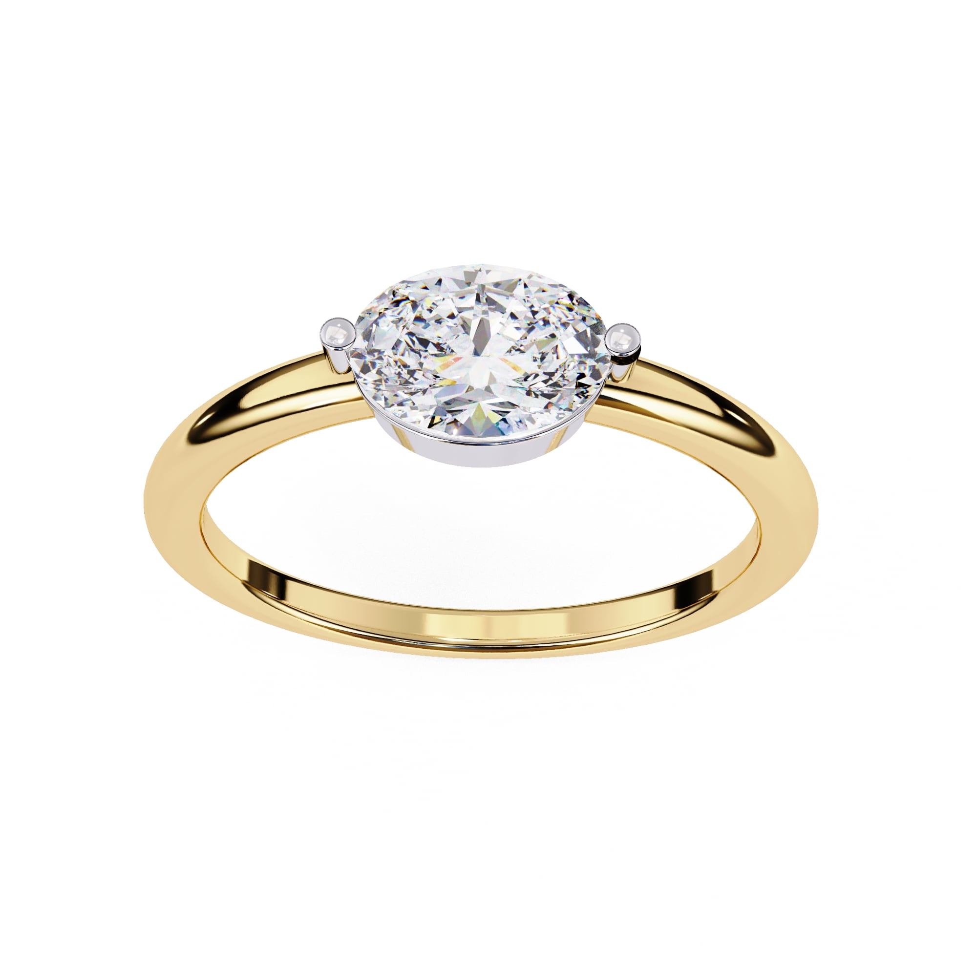 Elegant Solitaire Central Stone Brilliance Ring