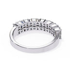 Radiant Diamond Side Stone Eternity Ring