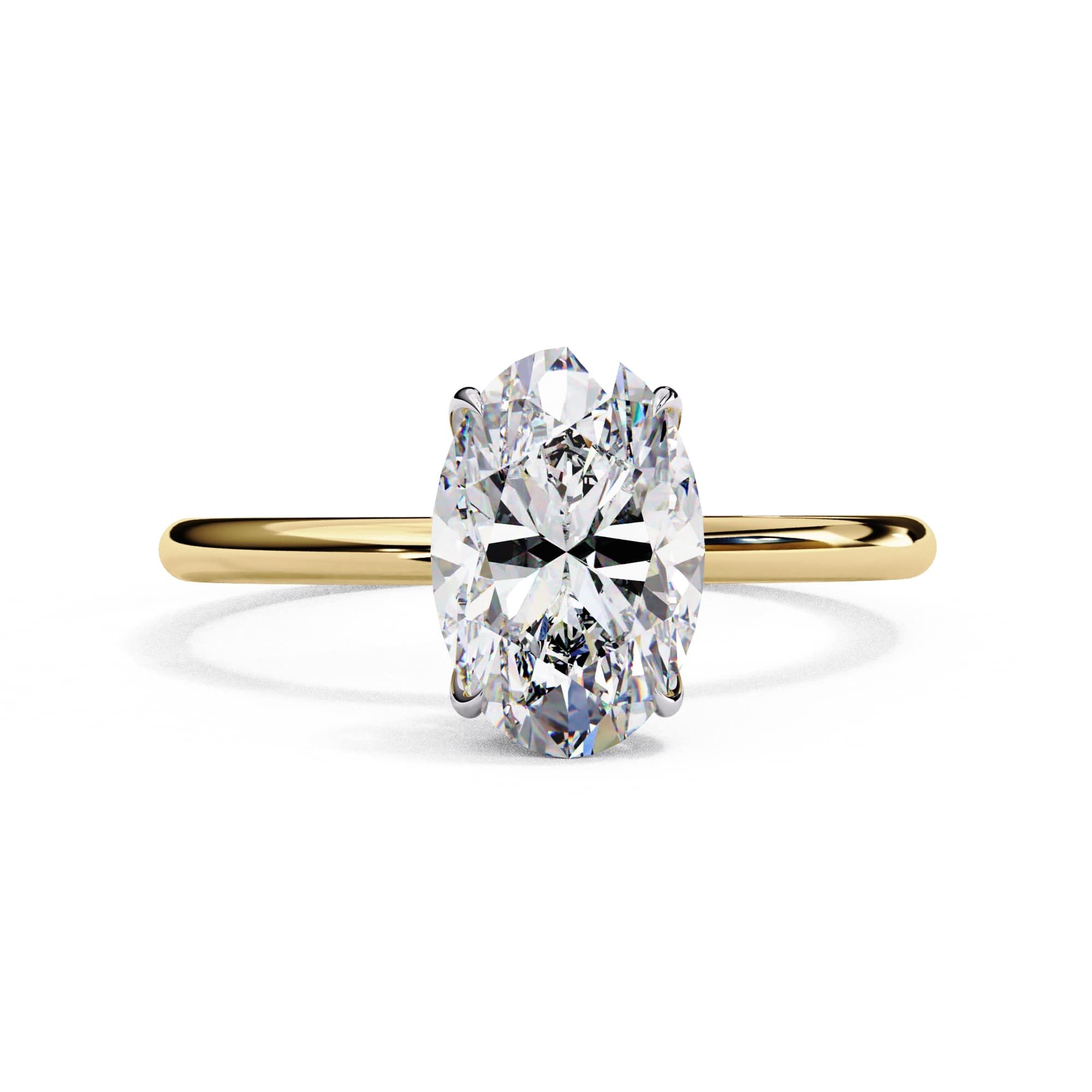 Elegant Central Stone Diamond Ring with Sparkling Side Accents