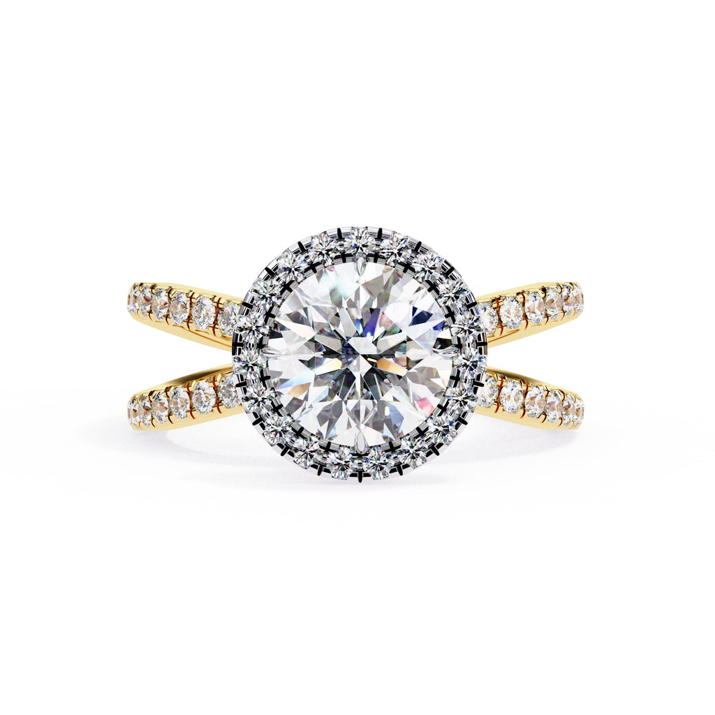 Elegant Central Stone Diamond Ring with Radiant Side Accents
