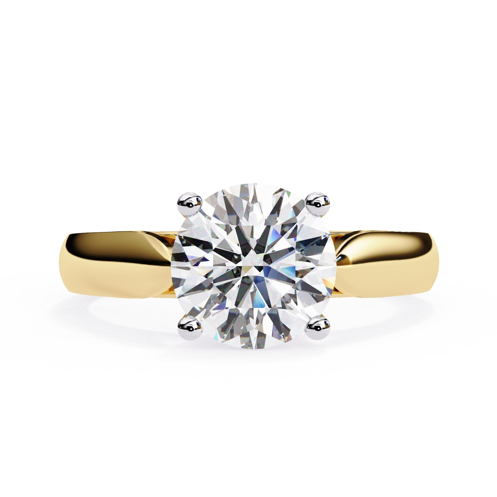 Elegant Solitaire Central Stone Diamond Ring