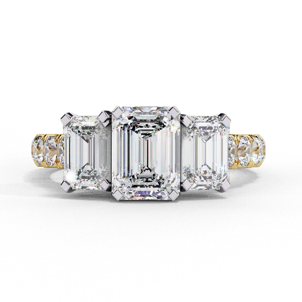 Elegant Central Stone Diamond Cluster Ring