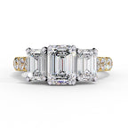 Elegant Central Stone Diamond Cluster Ring