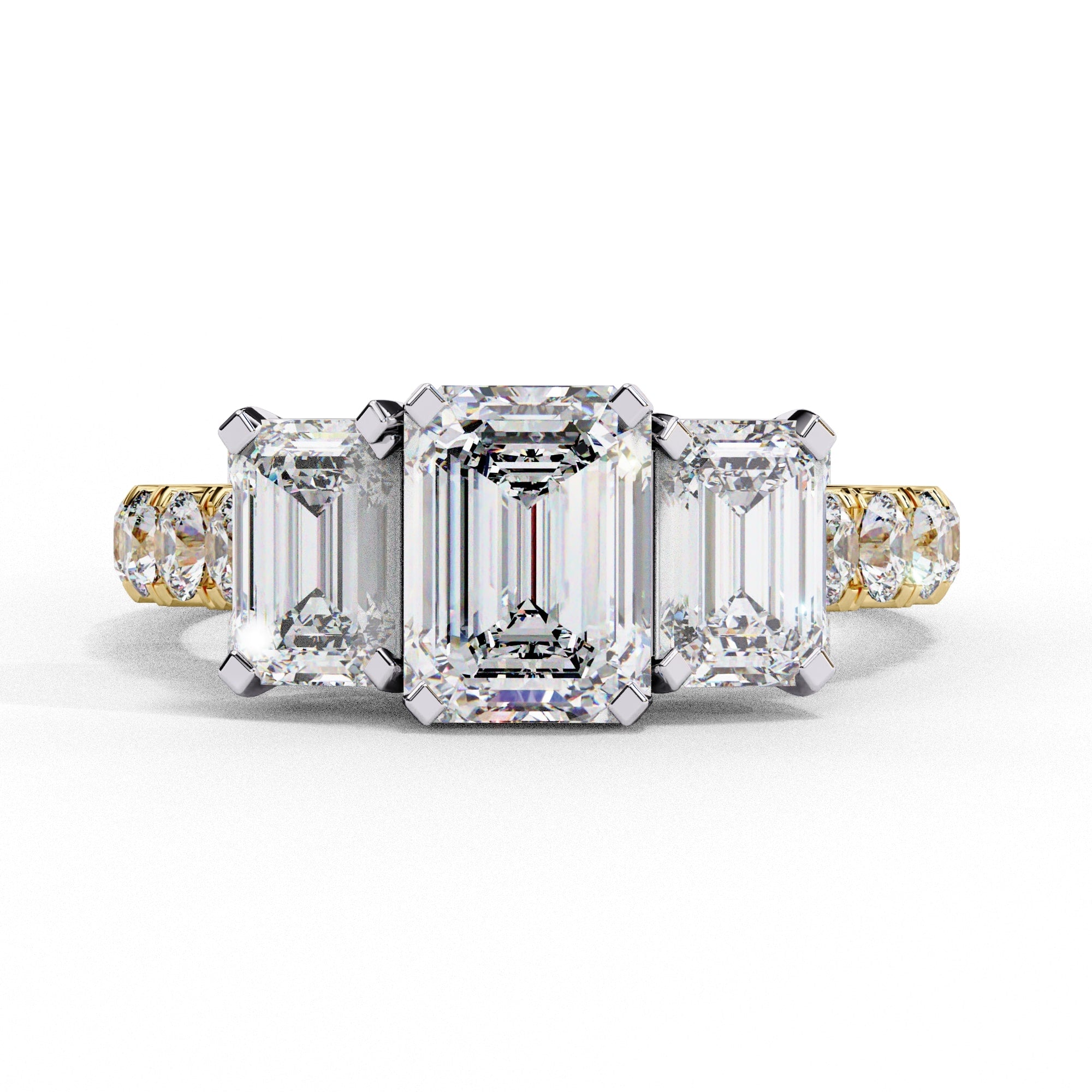 Elegant Central Stone Diamond Cluster Ring