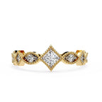 Elegant Diamond Side Stone Brilliance Ring