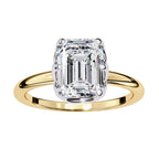 Elegant Radiant Central Stone Ring