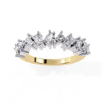 Sparkling Side Stone Diamond Eternity Ring