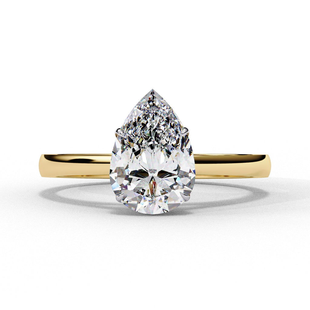 Elegant Solitaire Central Stone Statement Ring