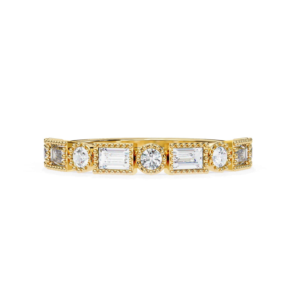 Elegant Diamond Side Stone Brilliance Ring