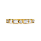 Elegant Diamond Side Stone Brilliance Ring