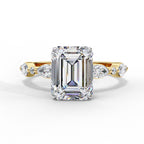 Elegant Central Stone Diamond Ring with Brilliant Side Accents