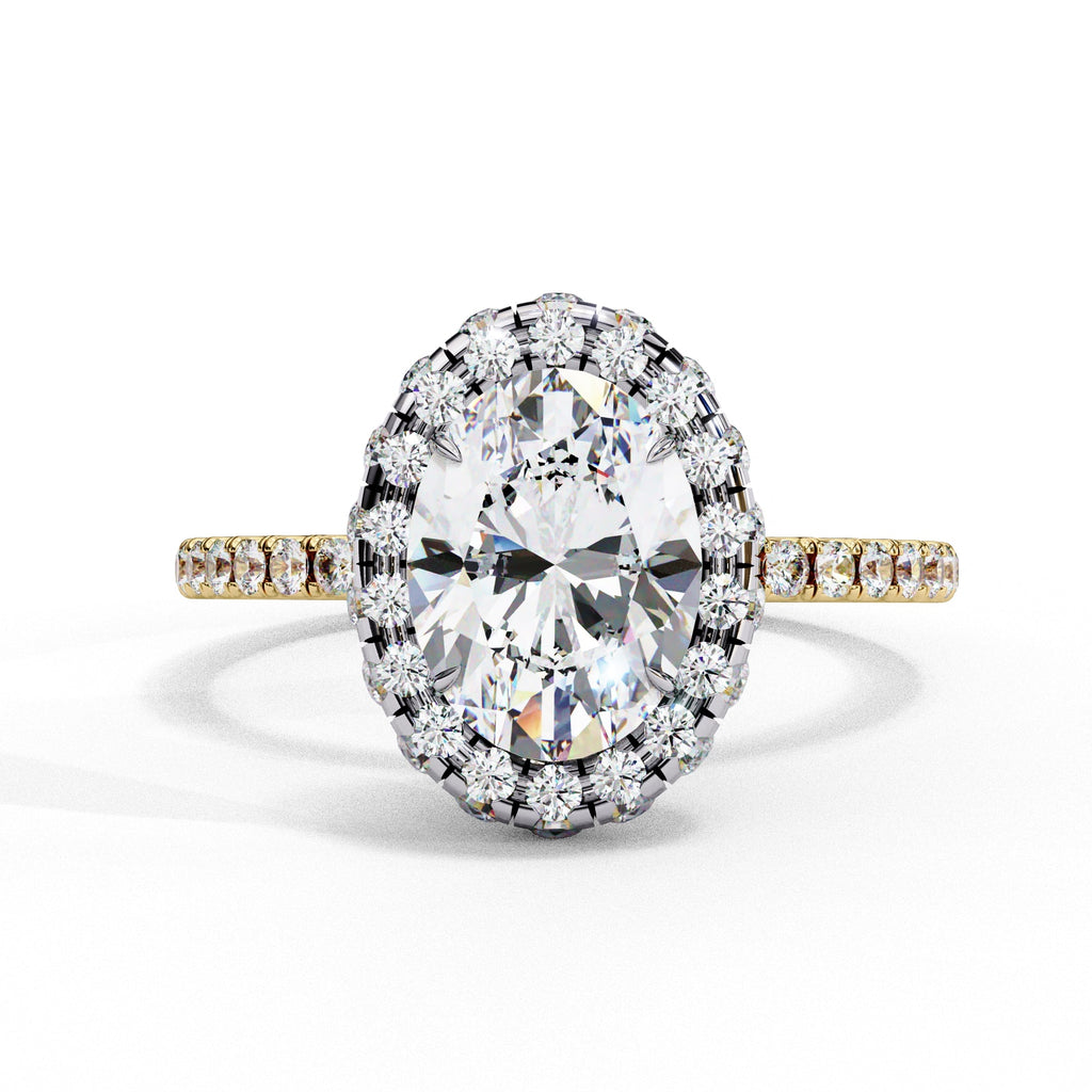 Elegant Diamond Side Stone Brilliance Ring