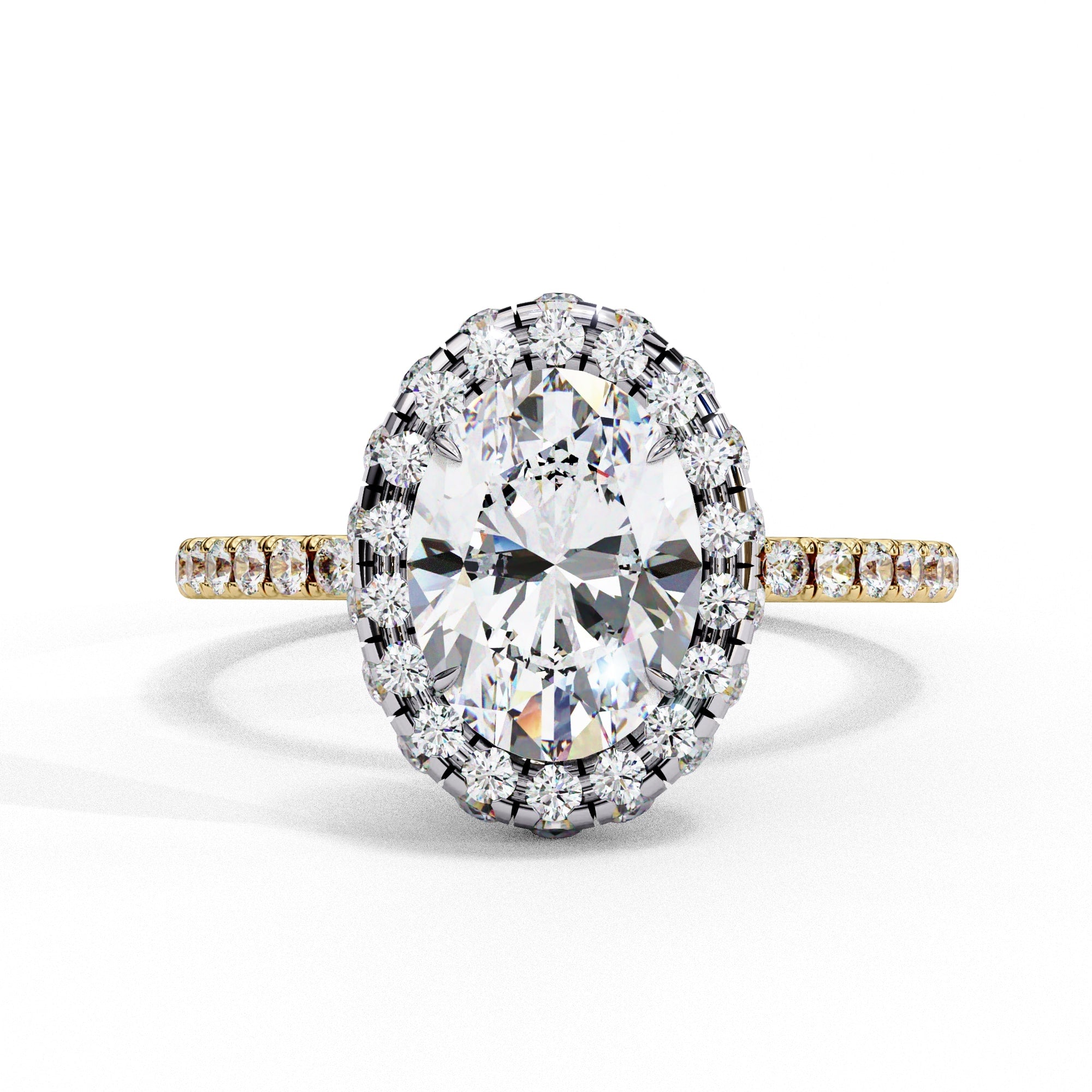 Elegant Diamond Side Stone Brilliance Ring